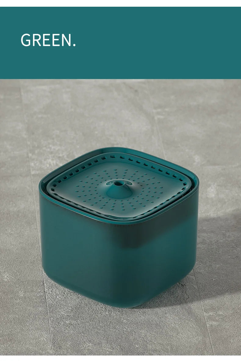 3L cat water fountain, auto recirculate through filter, large capacity, USB electric electric connection, silent pump.