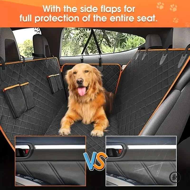 Car cushion for pets, ideal car seat cover, waterproof and scratch-resistant.